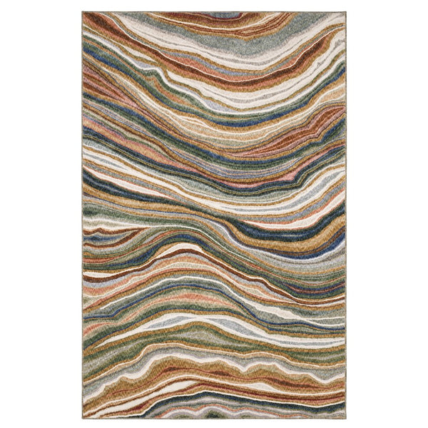 Oriental Weavers Tisdell Vibrant Multi-colored Area Rug – Soft Space-dyed Polyester With Modern Abstract Design Multi,Colored Polyester Ttis07240340st