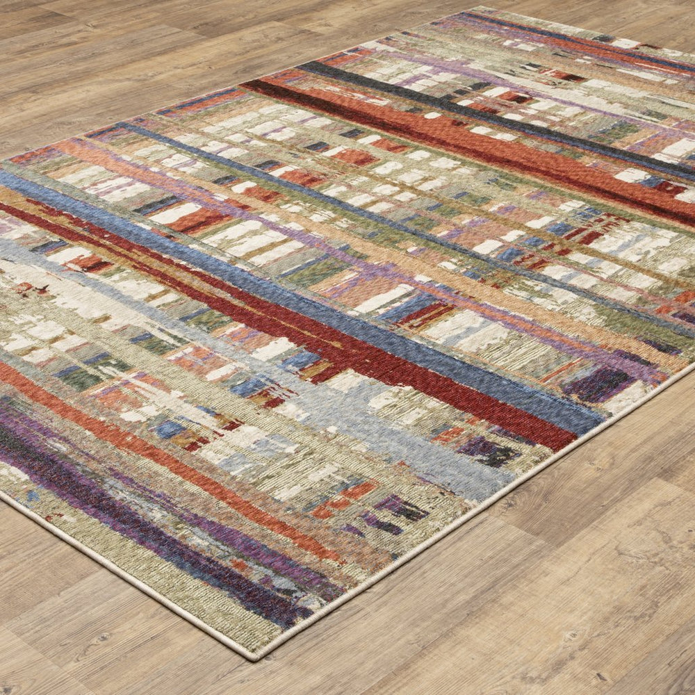 Oriental Weavers Tisdell Vibrant Multi-colored Indoor Area Rug - Soft Space-dyed Polyester With Abstract Design Multi,Colored Polyester Ttis08068235st