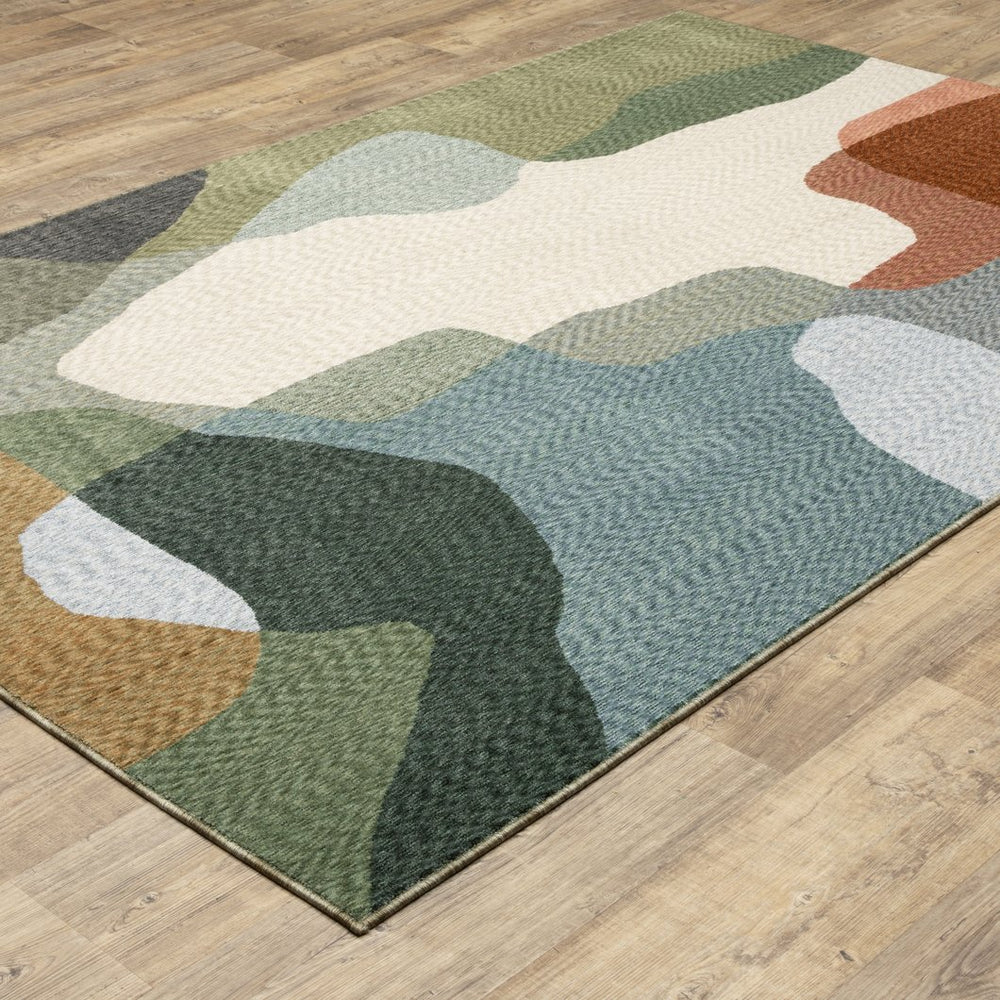 Oriental Weavers Tisdell Vibrant Indoor Area Rug - Soft Space-dyed Polyester With Modern Abstract Design, Made In Egypt Multi,Colored Polyester Ttis11200296st