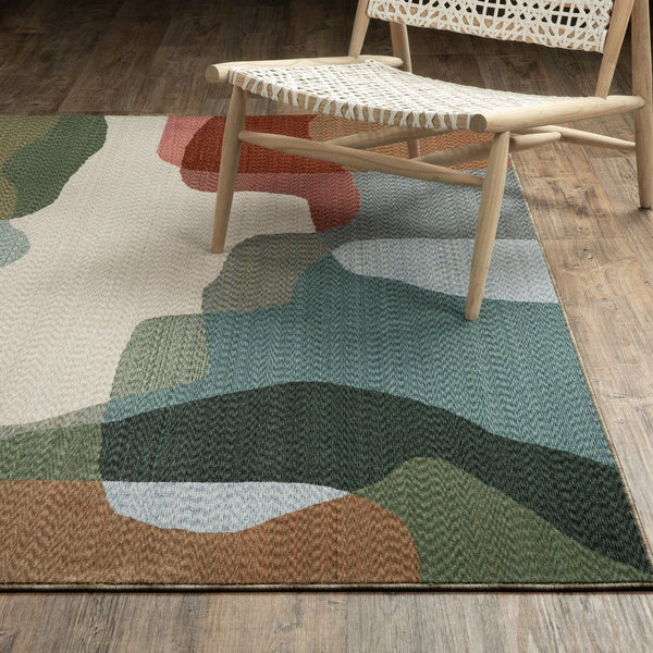 Oriental Weavers Tisdell Vibrant Indoor Area Rug - Soft Space-dyed Polyester With Modern Abstract Design, Made In Egypt Multi,Colored Polyester Ttis11200296st