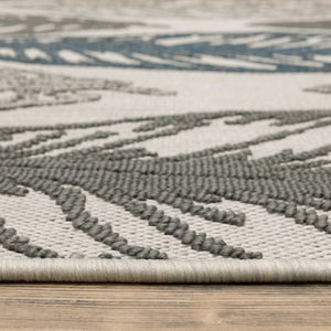 Oriental Weavers Torrey Indoor/Outdoor Area Rug - Stylish Flatwoven And Loop Textures In Marine Blue And Charcoal Light Grey,Grey Polypropylene T5570y240305st