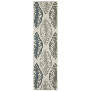 Oriental Weavers Torrey Indoor/Outdoor Area Rug - Stylish Flatwoven And Loop Textures In Marine Blue And Charcoal Light Grey,Grey Polypropylene T5570y055220st