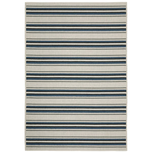 Oriental Weavers Torrey Indoor/Outdoor Area Rug – Stylish Tactile Textures In Durable, Easy-care Polypropylene Design Light Grey,Blue Polypropylene T5571y200280st