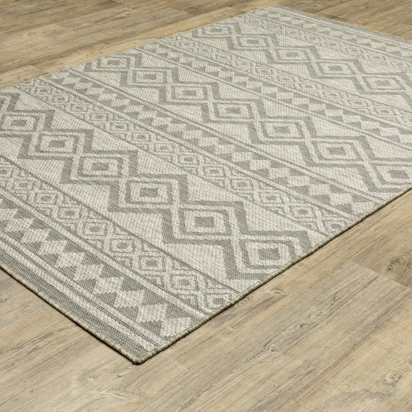 Oriental Weavers Tortuga Indoor/Outdoor Area Rug With Textured Multi-level Design - Stylish & Easy-care Home Accent Tan,Black Polypropylene Ttr03a100152st