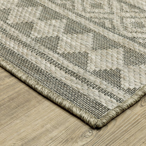 Oriental Weavers Tortuga Indoor/Outdoor Area Rug With Textured Multi-level Design - Stylish & Easy-care Home Accent Tan,Black Polypropylene Ttr03a100152st