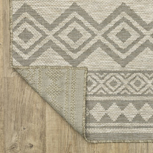 Oriental Weavers Tortuga Indoor/Outdoor Area Rug With Textured Multi-level Design - Stylish & Easy-care Home Accent Tan,Black Polypropylene Ttr03a100152st