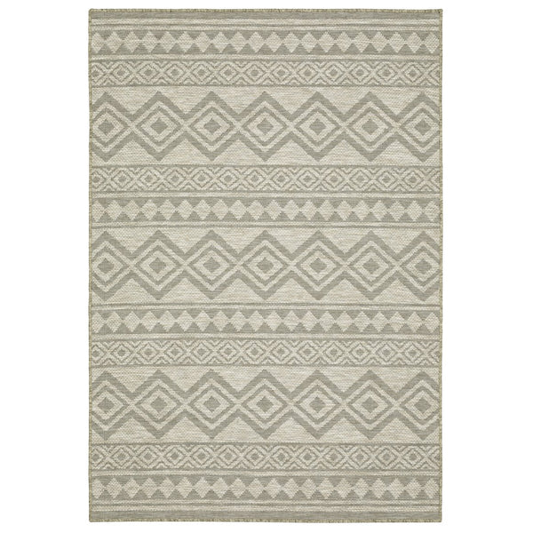 Oriental Weavers Tortuga Indoor/Outdoor Area Rug With Textured Multi-level Design - Stylish & Easy-care Home Accent Tan,Black Polypropylene Ttr03a100152st