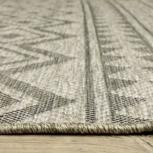 Oriental Weavers Tortuga Indoor/Outdoor Area Rug With Textured Multi-level Design - Stylish & Easy-care Home Accent Tan,Black Polypropylene Ttr03a100152st