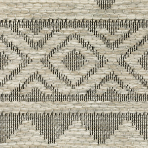 Oriental Weavers Tortuga Indoor/Outdoor Area Rug With Textured Multi-level Design - Stylish & Easy-care Home Accent Tan,Black Polypropylene Ttr03a100152st