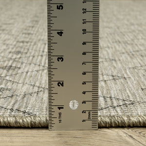 Oriental Weavers Tortuga Indoor/Outdoor Area Rug – Elegant Multi-level Design In Neutral Shades For Any Space Tan,Black Polypropylene Ttr04a200280st