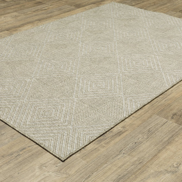 Oriental Weavers Tortuga Indoor/Outdoor Area Rug - Durable Polypropylene With Textured, Global-inspired Design Beige,Beige Polypropylene Ttr05a160220st