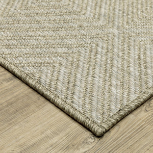 Oriental Weavers Tortuga Indoor/Outdoor Area Rug - Durable Polypropylene With Textured, Global-inspired Design Beige,Beige Polypropylene Ttr05a160220st