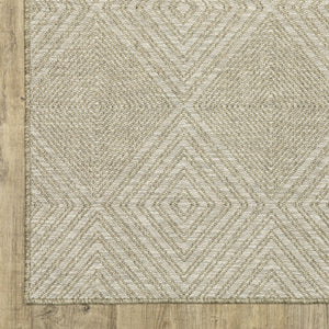 Oriental Weavers Tortuga Indoor/Outdoor Area Rug - Durable Polypropylene With Textured, Global-inspired Design Beige,Beige Polypropylene Ttr05a160220st