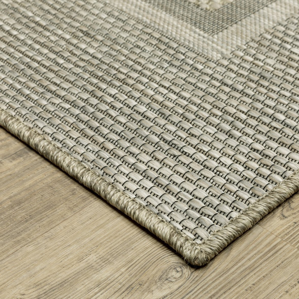 Oriental Weavers Tortuga Indoor/Outdoor Area Rug – Elegant Multi-level Textured Design For Stylish Home Décor Beige,Black Polypropylene Ttr06a055230st