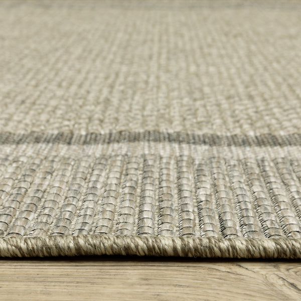 Oriental Weavers Tortuga Indoor/Outdoor Area Rug – Elegant Multi-level Textured Design For Stylish Home Décor Beige,Black Polypropylene Ttr06a160220st