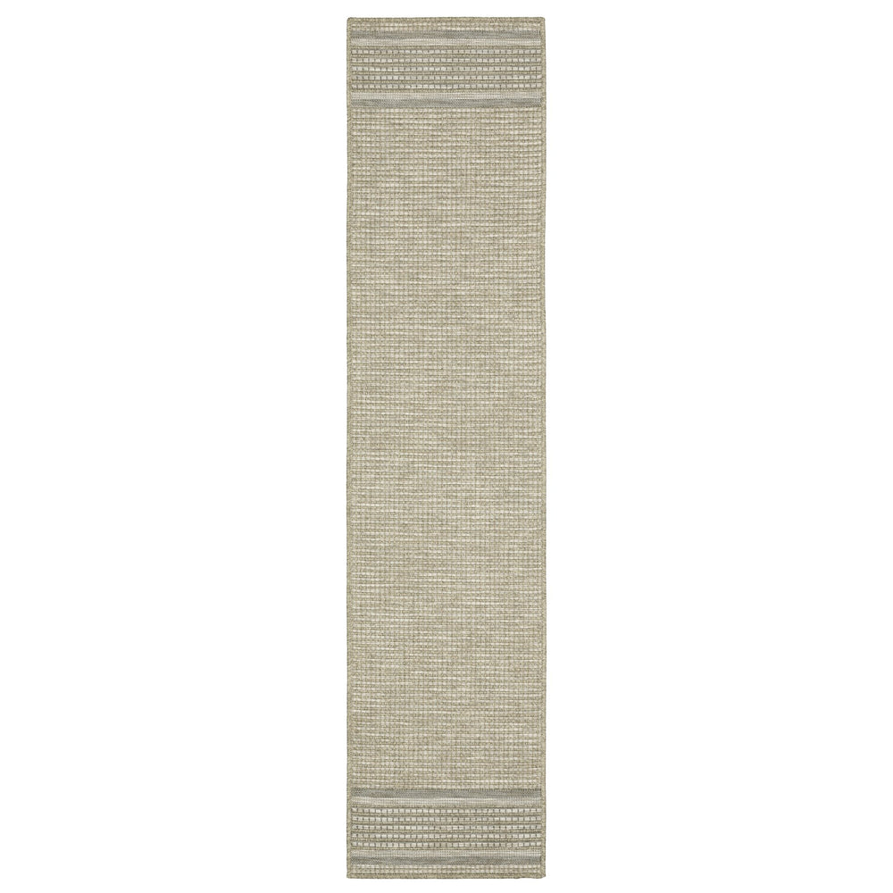 Oriental Weavers Tortuga Indoor/Outdoor Area Rug - Textured Multi-level Design In Neutral Tones For Elegant Spaces Beige,Black Polypropylene Ttr07a055230st