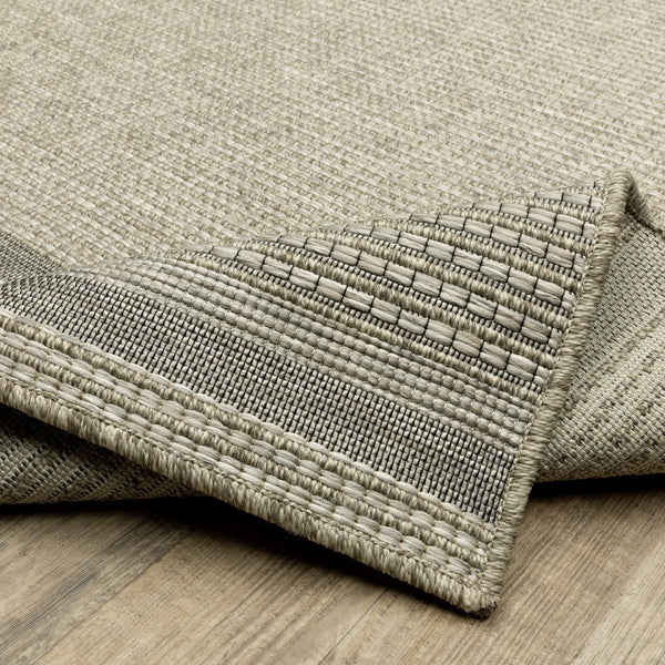 Oriental Weavers Tortuga Indoor/Outdoor Area Rug - Textured Multi-level Design In Neutral Tones For Elegant Spaces Beige,Black Polypropylene Ttr07a240305st