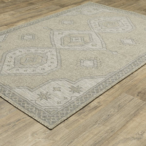 Oriental Weavers Tortuga Indoor/Outdoor Area Rug - Textured Multi-level Design In Neutral Tones For Any Space Beige,Black Polypropylene Ttr08a300390st