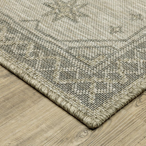 Oriental Weavers Tortuga Indoor/Outdoor Area Rug - Textured Multi-level Design In Neutral Tones For Any Space Beige,Black Polypropylene Ttr08a300390st