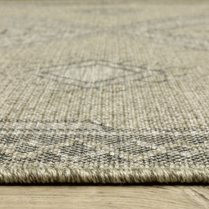 Oriental Weavers Tortuga Indoor/Outdoor Area Rug - Textured Multi-level Design In Neutral Tones For Any Space Beige,Black Polypropylene Ttr08a300390st