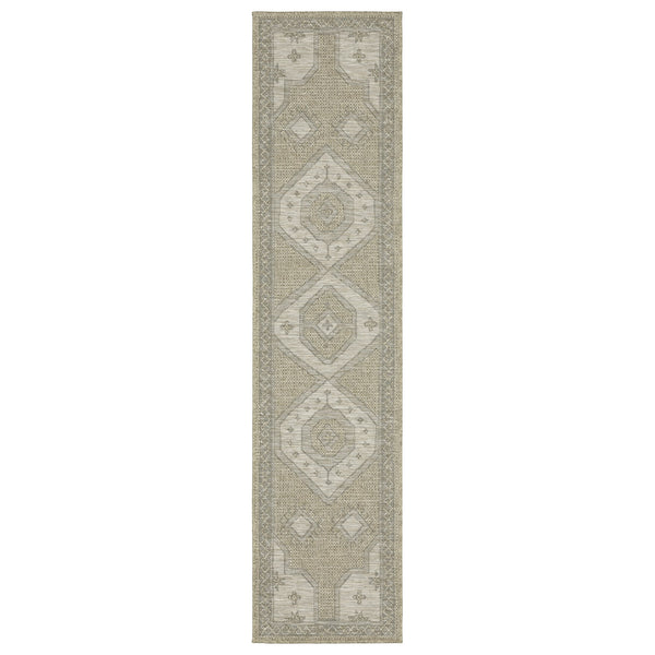 Oriental Weavers Tortuga Indoor/Outdoor Area Rug - Textured Multi-level Design In Neutral Tones For Any Space Beige,Black Polypropylene Ttr08a055230st
