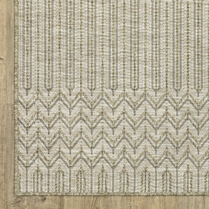 Oriental Weavers Tortuga Indoor/Outdoor Area Rug - Stylish Multi-level Design, Easy-care, Textured Woven Look Beige,Black Polypropylene Ttr09a240305st