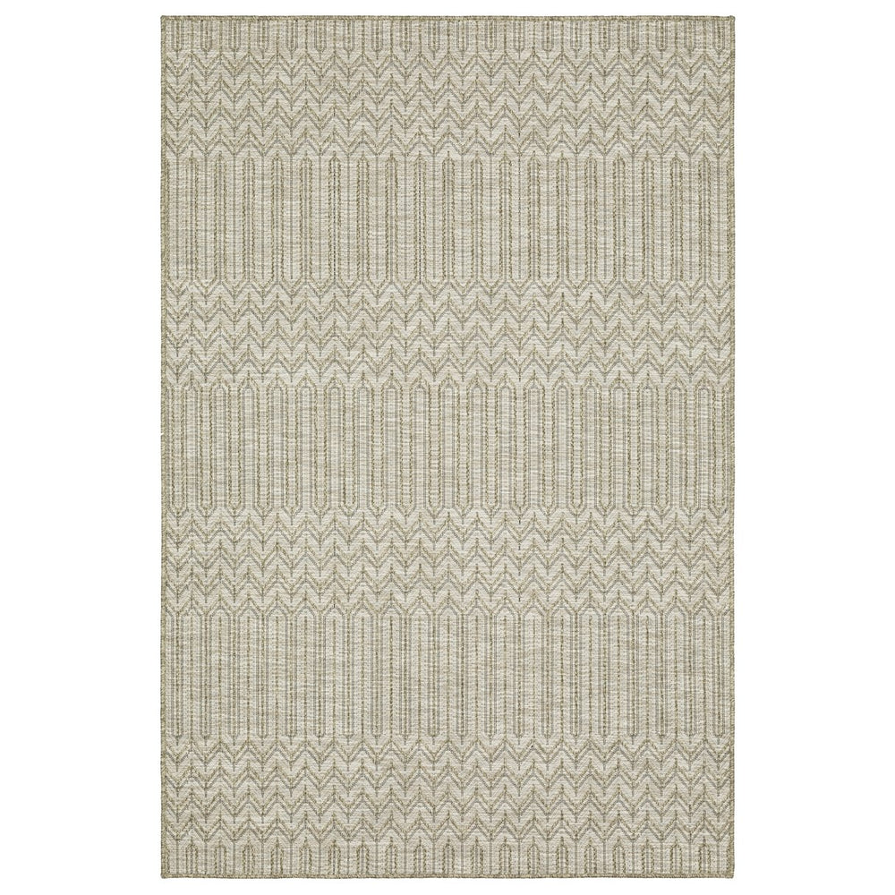 Oriental Weavers Tortuga Indoor/Outdoor Area Rug - Stylish Multi-level Design, Easy-care, Textured Woven Look Beige,Black Polypropylene Ttr09a240305st