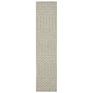 Oriental Weavers Tortuga Indoor/Outdoor Area Rug - Stylish Multi-level Design, Easy-care, Textured Woven Look Beige,Black Polypropylene Ttr09a055230st