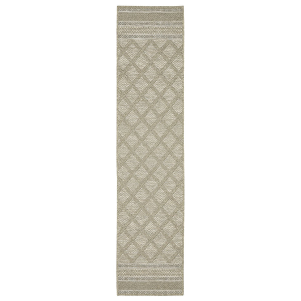 Oriental Weavers Tortuga Indoor/Outdoor Area Rug – Stylish Multi-tonal Design With Easy-care Polypropylene Construction Beige,Black Polypropylene Ttr10a055230st