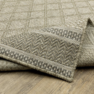 Oriental Weavers Tortuga Indoor/Outdoor Area Rug – Stylish Multi-tonal Design With Easy-care Polypropylene Construction Beige,Black Polypropylene Ttr10a100152st