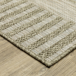 Oriental Weavers Tortuga Indoor/Outdoor Area Rug - Textured Polypropylene Design With Multi-tonal Yarn For Style Tan,Light Brown Polypropylene Ttr11a055230st