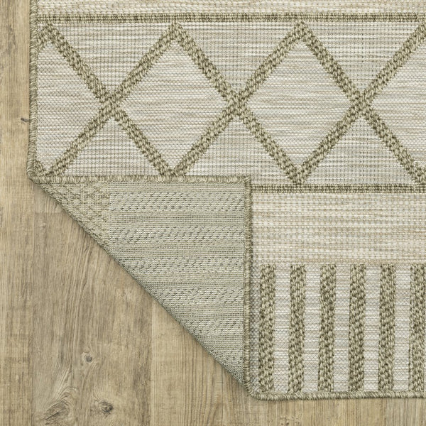 Oriental Weavers Tortuga Indoor/Outdoor Area Rug - Textured Polypropylene Design With Multi-tonal Yarn For Style Tan,Light Brown Polypropylene Ttr11a055230st