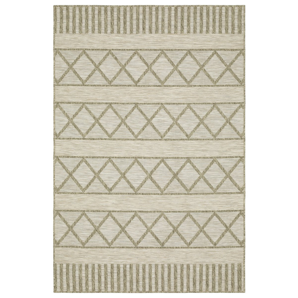 Oriental Weavers Tortuga Indoor/Outdoor Area Rug - Textured Polypropylene Design With Multi-tonal Yarn For Style Tan,Light Brown Polypropylene Ttr11a200280st