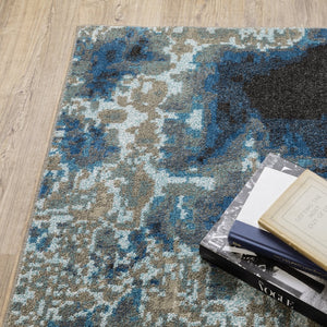 Oriental Weavers Venice Indoor Area Rug - Soft Textured Polypropylene With Vibrant Color Palette For Any Style Blue,Grey Polypropylene V4151z117165st