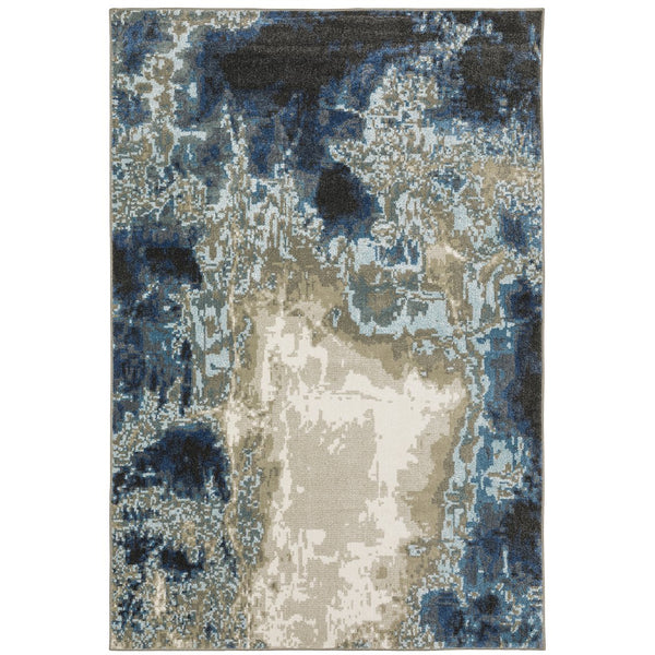 Oriental Weavers Venice Indoor Area Rug - Soft Textured Polypropylene With Vibrant Color Palette For Any Style Blue,Grey Polypropylene V4151z117165st
