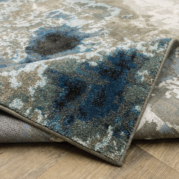 Oriental Weavers Venice Indoor Area Rug - Soft Textured Polypropylene With Vibrant Color Palette For Any Style Blue,Grey Polypropylene V4151z117165st