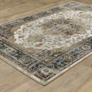 Oriental Weavers Venice Indoor Area Rug - Luxurious Power-loomed Design With Rich Colors For Modern And Traditional Spaces Beige,Blue Polypropylene V054x8117165st