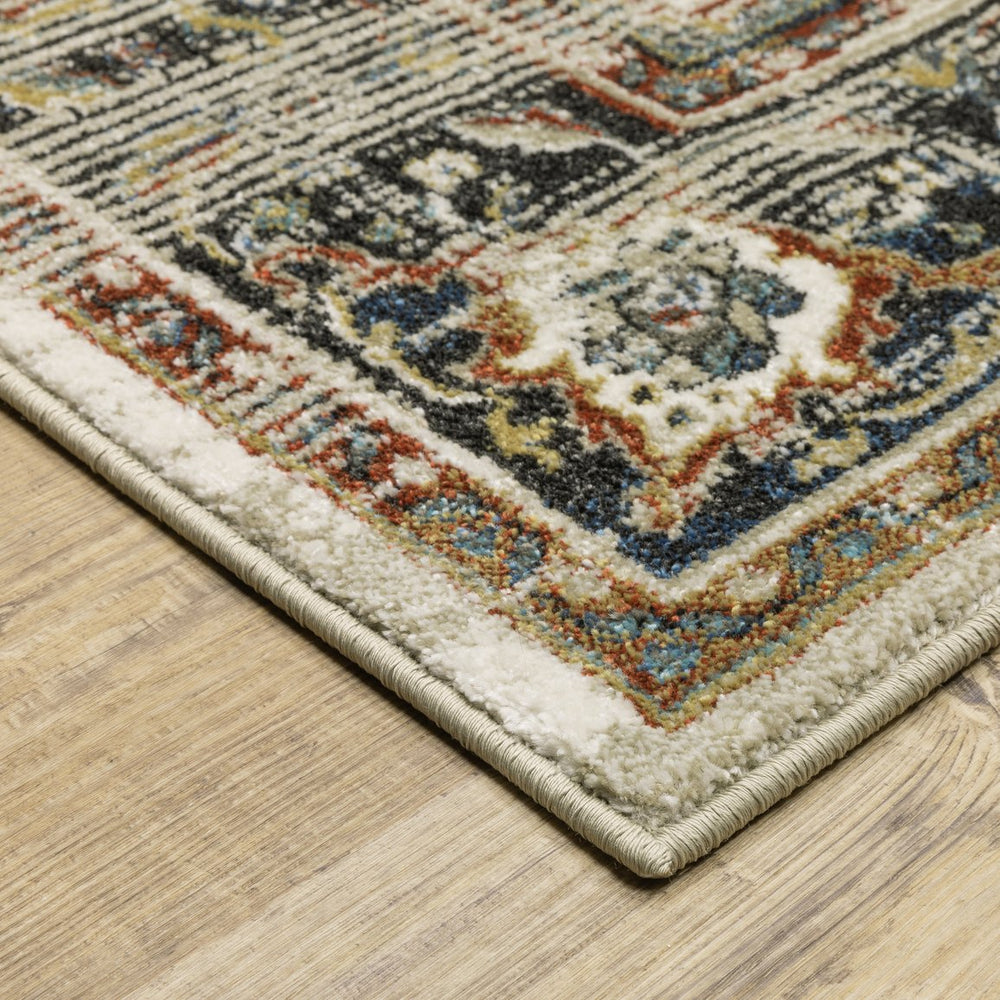 Oriental Weavers Venice Indoor Area Rug - Luxurious Power-loomed Design With Rich Colors For Modern And Traditional Spaces Beige,Blue Polypropylene V054x8117165st