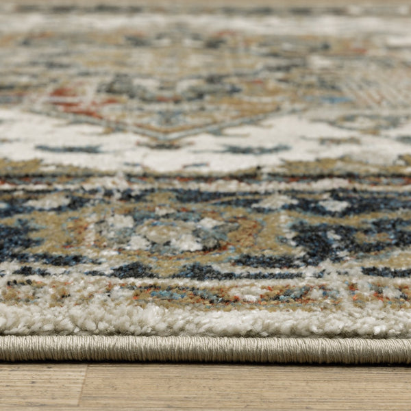 Oriental Weavers Venice Indoor Area Rug - Luxurious Power-loomed Design With Rich Colors For Modern And Traditional Spaces Beige,Blue Polypropylene V054x8067230st