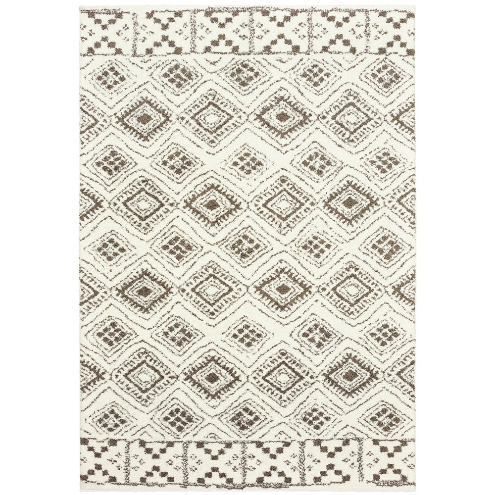 Oriental Weavers Verona Indoor Area Rug - Luxurious Softness With Geometric Patterns In Neutral Tones For Any Décor Ivory,Brown Polyester V1330w117165st