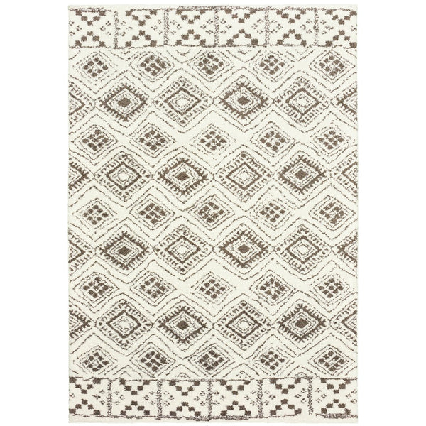 Oriental Weavers Verona Indoor Area Rug - Luxurious Softness With Geometric Patterns In Neutral Tones For Any Décor Ivory,Brown Polyester V1330w117165st