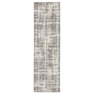 Oriental Weavers Verona Luxurious Indoor Area Rug - Soft Polyester Microfiber With Elegant Neutral Patterns For Any Décor Grey,Ivory Polyester V142e6068230st