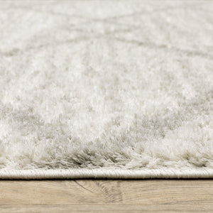 Oriental Weavers Verona Luxurious 100% Polyester Microfiber Area Rug With Classic Neutral Geometric Patterns Ivory,Grey Polyester V143w6117165st