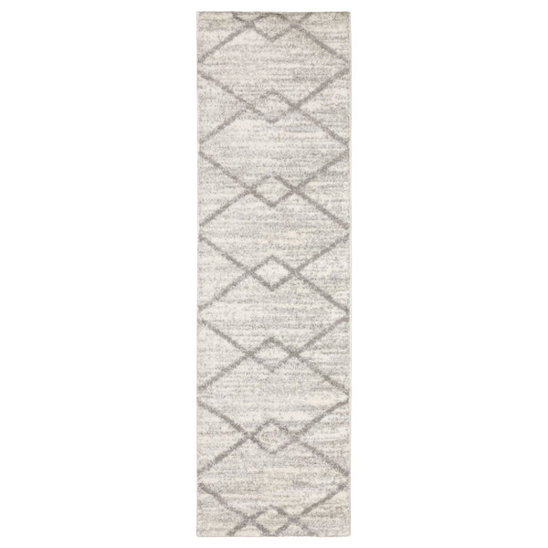 Oriental Weavers Verona Luxurious 100% Polyester Microfiber Area Rug With Classic Neutral Geometric Patterns Ivory,Grey Polyester V143w6068230st