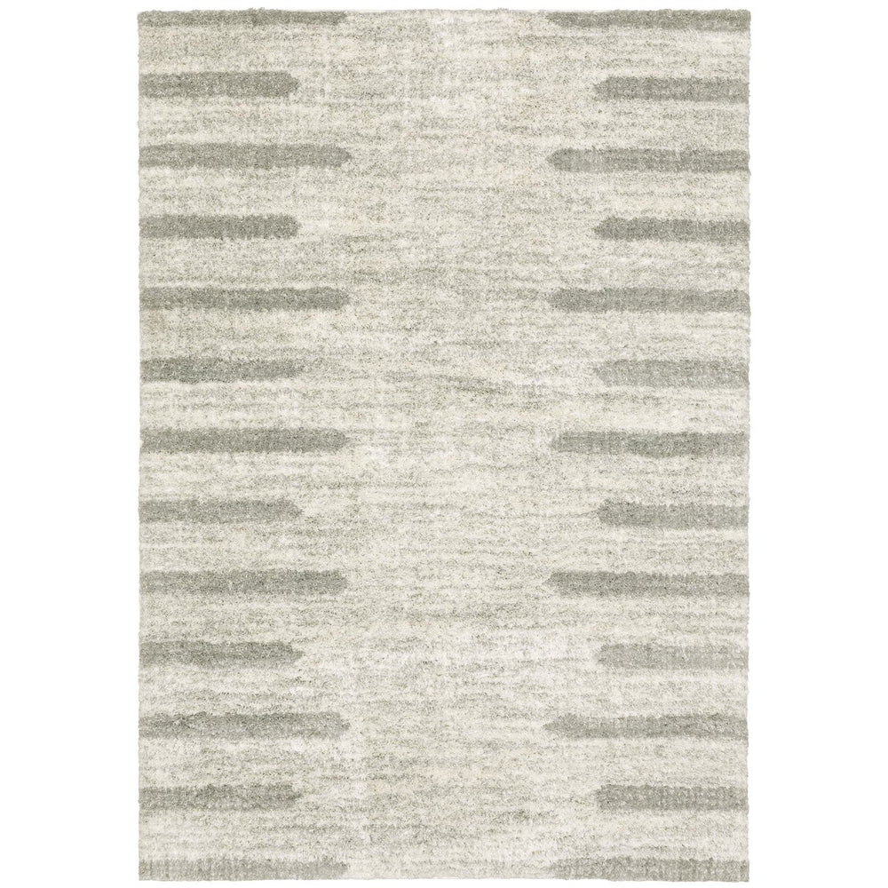 Oriental Weavers Verona Luxurious Indoor Area Rug - Soft Polyester Microfiber With Timeless Neutral Geometric Patterns Ivory,Grey Polyester V5605h160230st