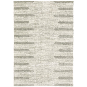 Oriental Weavers Verona Luxurious Indoor Area Rug - Soft Polyester Microfiber With Timeless Neutral Geometric Patterns Ivory,Grey Polyester V5605h160230st