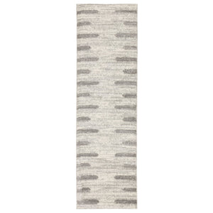Oriental Weavers Verona Luxurious Indoor Area Rug - Soft Polyester Microfiber With Timeless Neutral Geometric Patterns Ivory,Grey Polyester V5605h068230st