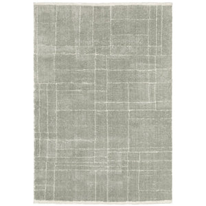 Oriental Weavers Verona Inviting Indoor Area Rug - Soft 100% Polyester Microfiber With Classic Neutral Design Grey,Ivory Polyester V752g6060090st