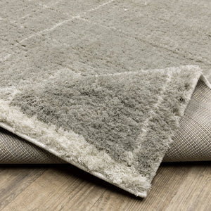 Oriental Weavers Verona Inviting Indoor Area Rug - Soft 100% Polyester Microfiber With Classic Neutral Design Grey,Ivory Polyester V752g6068230st