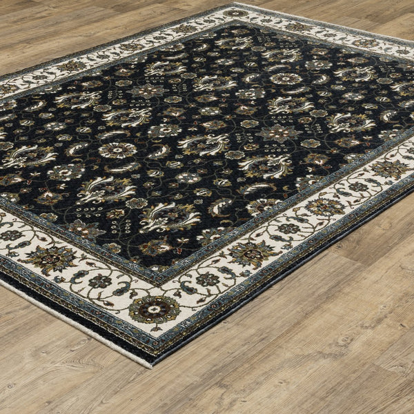 Oriental Weavers Vivian Indoor Area Rug - Luxurious Softness With Traditional Persian Designs And Rich Colors Blue,Ivory Polyester Vvi03a116168st